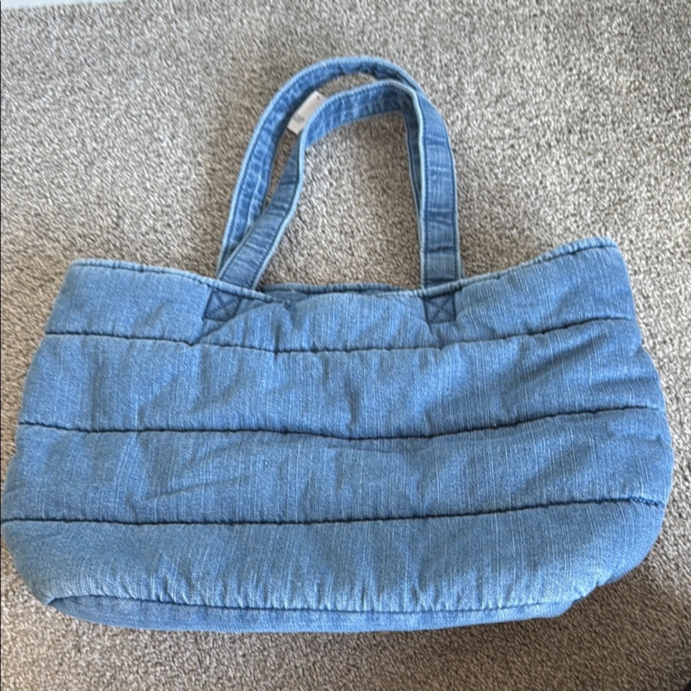 GAP Denim Puffer Tote